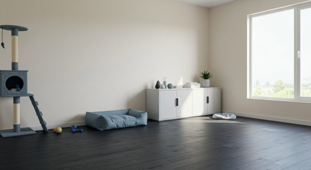 ペットのいた痕跡のある部屋